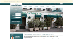 Desktop Screenshot of hoteltranscontinental.com